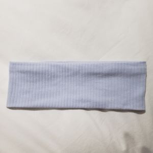 Baby Blue Cotton Ribbed Headband or Headwrap